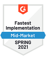 Fastest Implementation Mid-Market Spring 2021